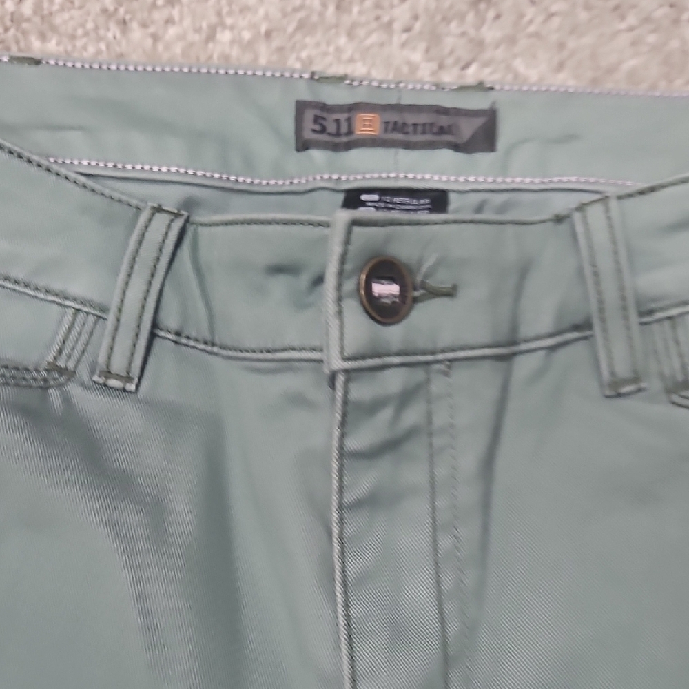 Womens 5.11 Tactical Green Utility Pants - Picture 3 of 9